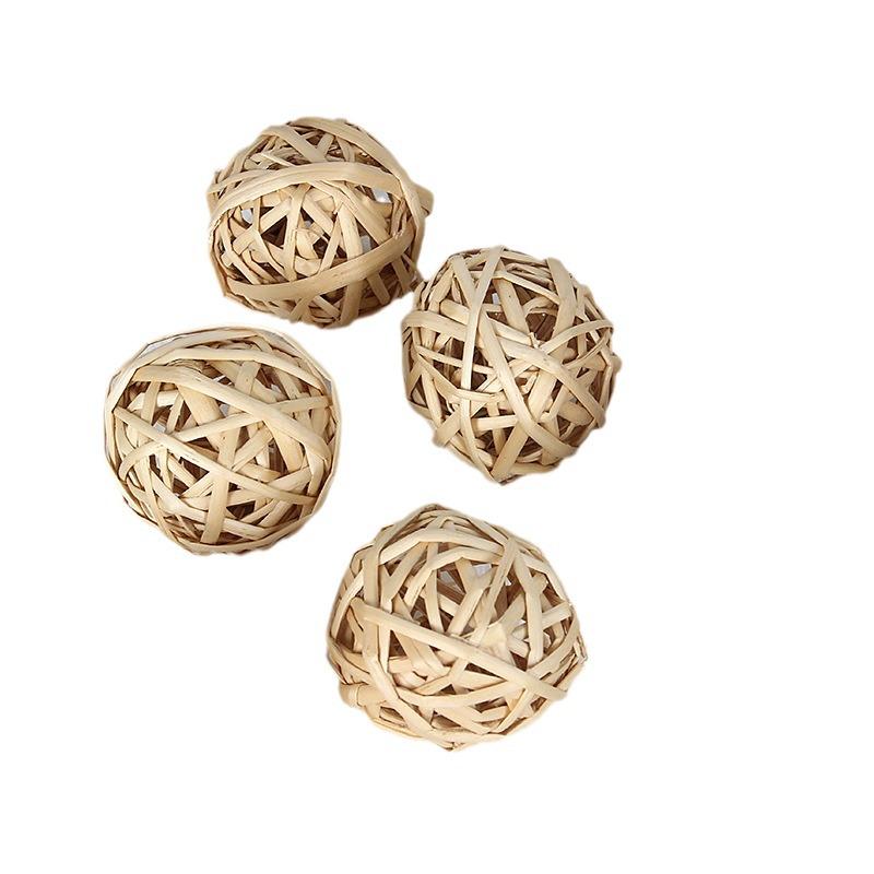 Retro Forest-Style Rattan Ball Hanging Decoration for Photography or Window Display