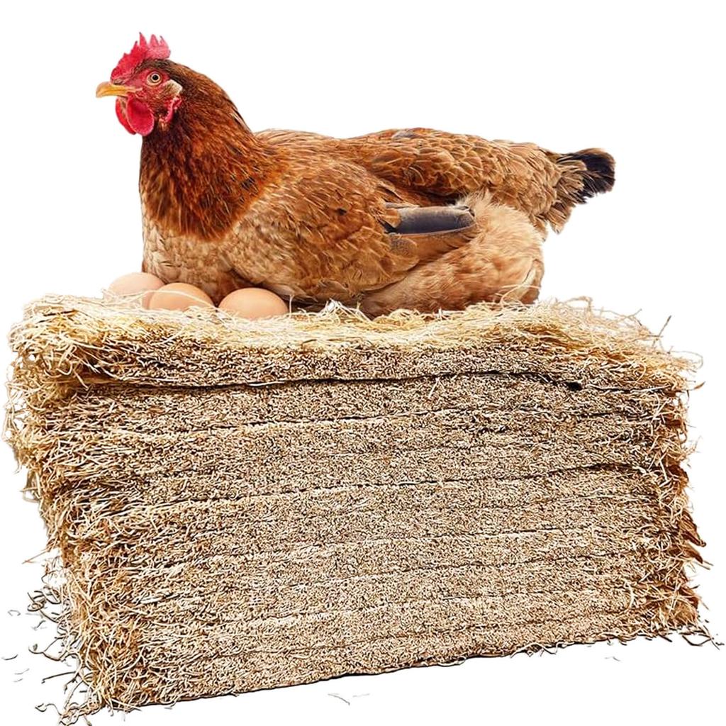 10Pcs Chicken Nesting Mats Wear Resist Poultry Coop Pads Multifunctional Hens Bed Mat for Home Poultry Supplies