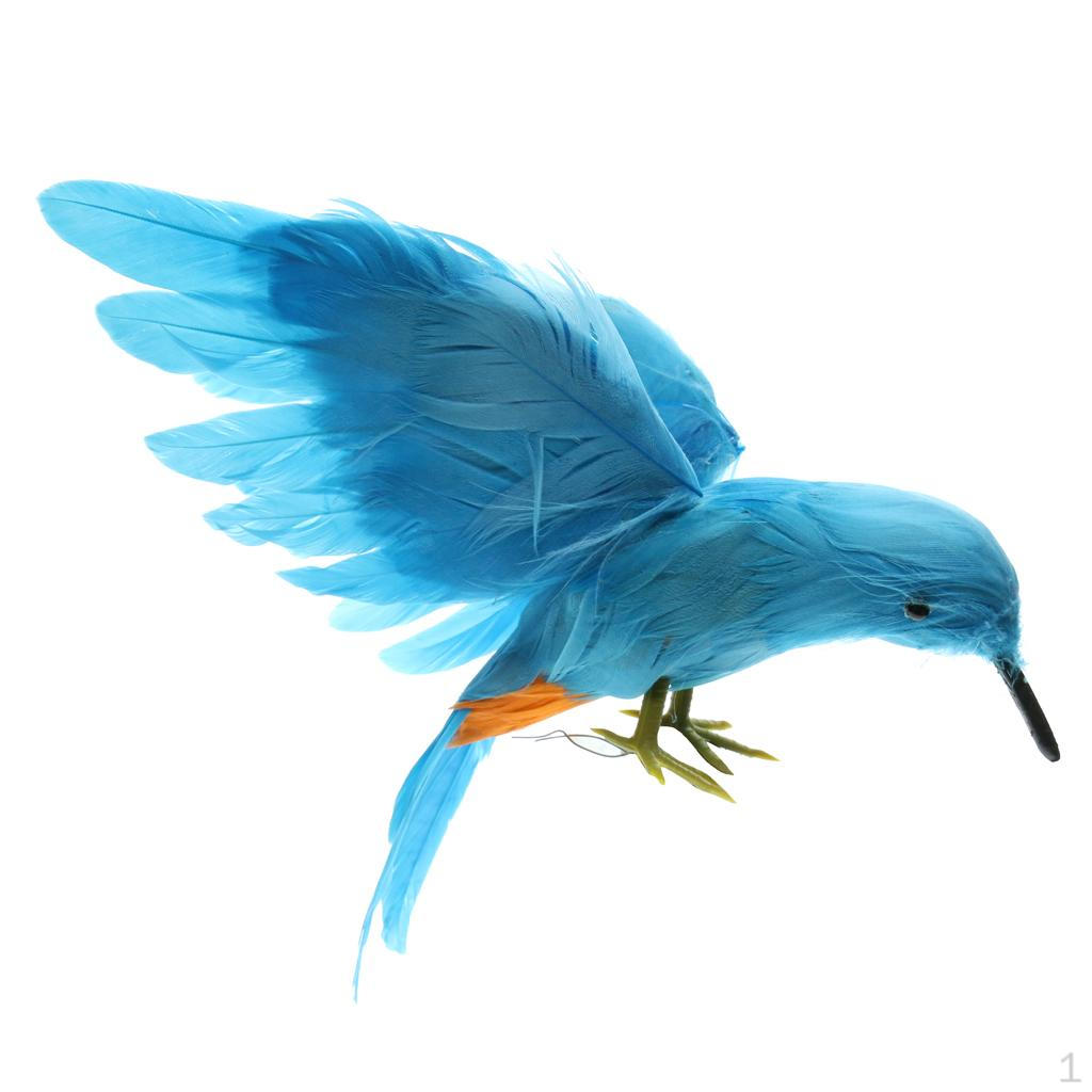 

Artificial Bird Feathered Sparrow with and garden Tree Decor