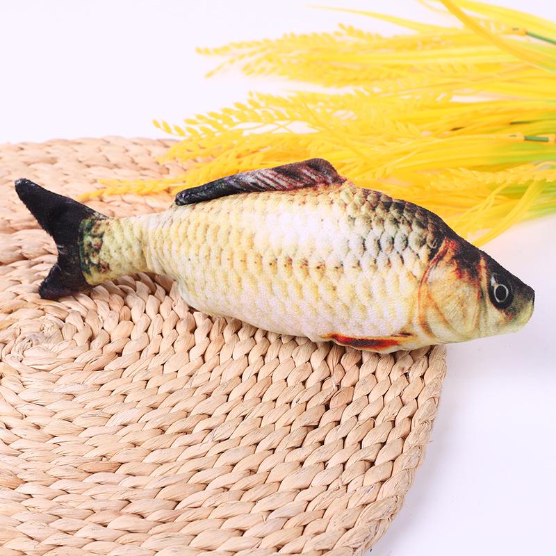 Výcviková hračka pro kočky Zábava Rybí plyšový vycpaný polštář Simulace Rybí Hračky pro kočky Ryby Interaktivní žvýkací hračky pro domácí mazlíčky Potřeby pro domácí mazlíčky