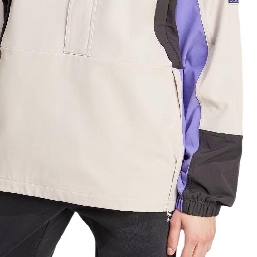 adidas Giacca Sportiva con Cappuccio Manica Lunga Larga Colorblock Originale Uomo Capospalla Marrone Terra JF2855