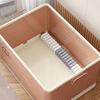 Plastic Storage Box Folding Organization Boxes Living Room Large Capacity Acrylic Case Household Living Organization Furniture