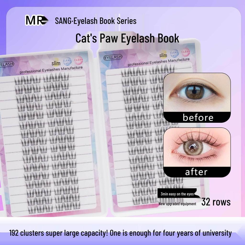 Eyelash Book: 640 Clusters with 30P40P Mix, Large Capacity & Multiple Styles - Super Soft & Dense Lashes for Europe and America