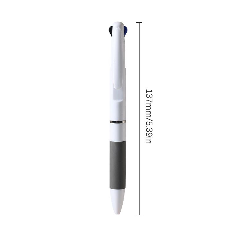 3 Colors In 1 Ballpoint Pen Office School Stationery Red Black Blue 0.7Mm Pen