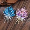 Light Luxury Pink Crystal Bouquet Pearl Brooch High-end Sense Niche Women's High-end Suit Chest Flower Brooch Accessory