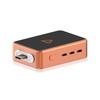 Divisor Separador de Carga Completa 140W Tipo-C Protetor contra Sobrecarga com Proteção Automática de Desligamento Laranja