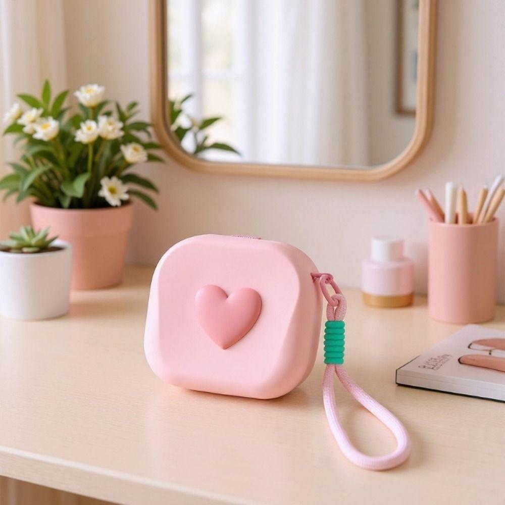 Waterproof Square StorageBag Silicone Earphone Organizer Coin Purse Wireless Earphones