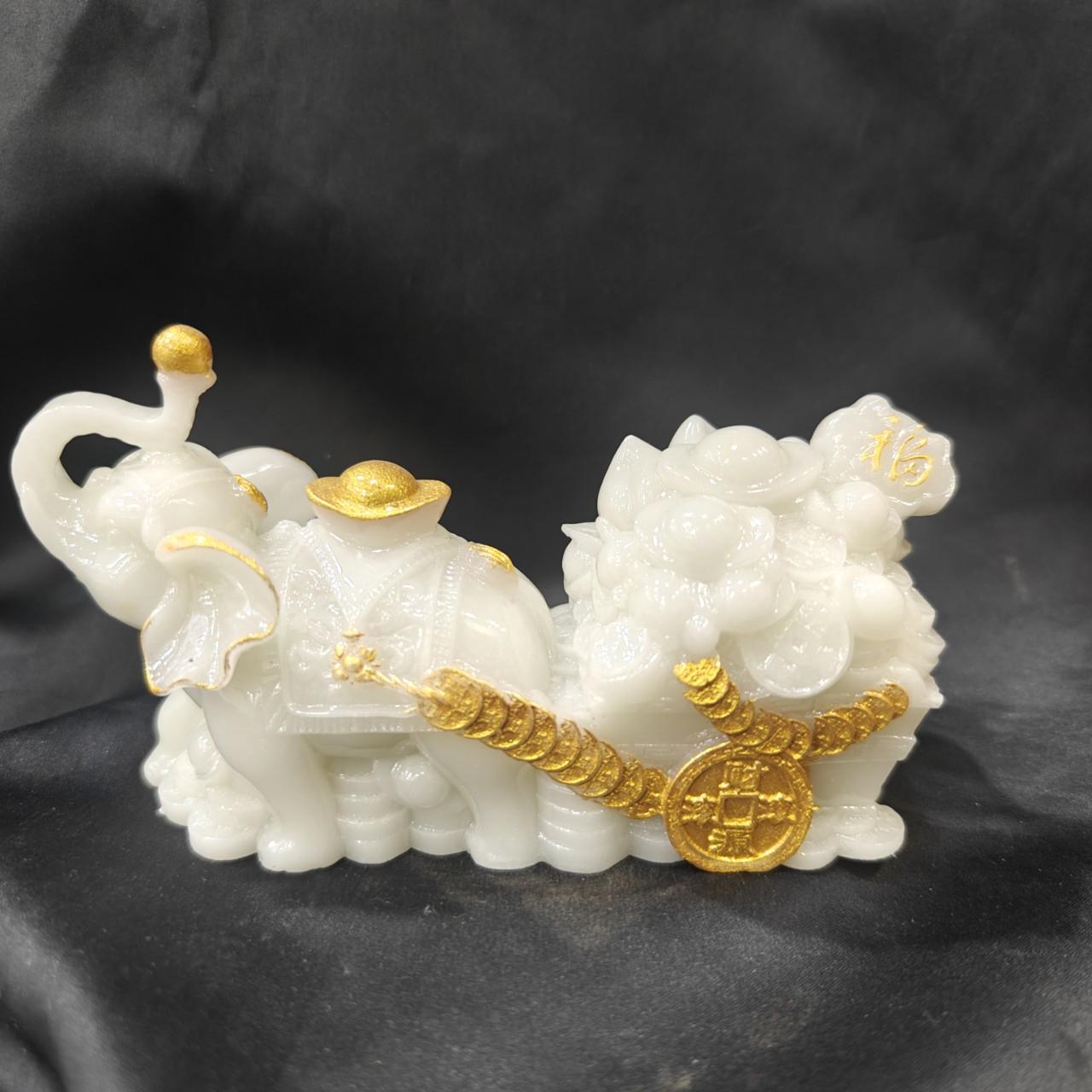 Светящиеся Антикварные Слоны Фэн-шуй Сокровищница Украшения