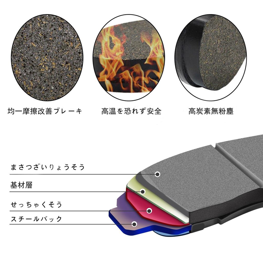 MOACCE Motorcycle Brake Pads Front Compatible Models for Honda XR250/XR250R/SL230 Yamaha WR250R Suzuki DRZ400S Motorcycle Parts Semi Metal Durable