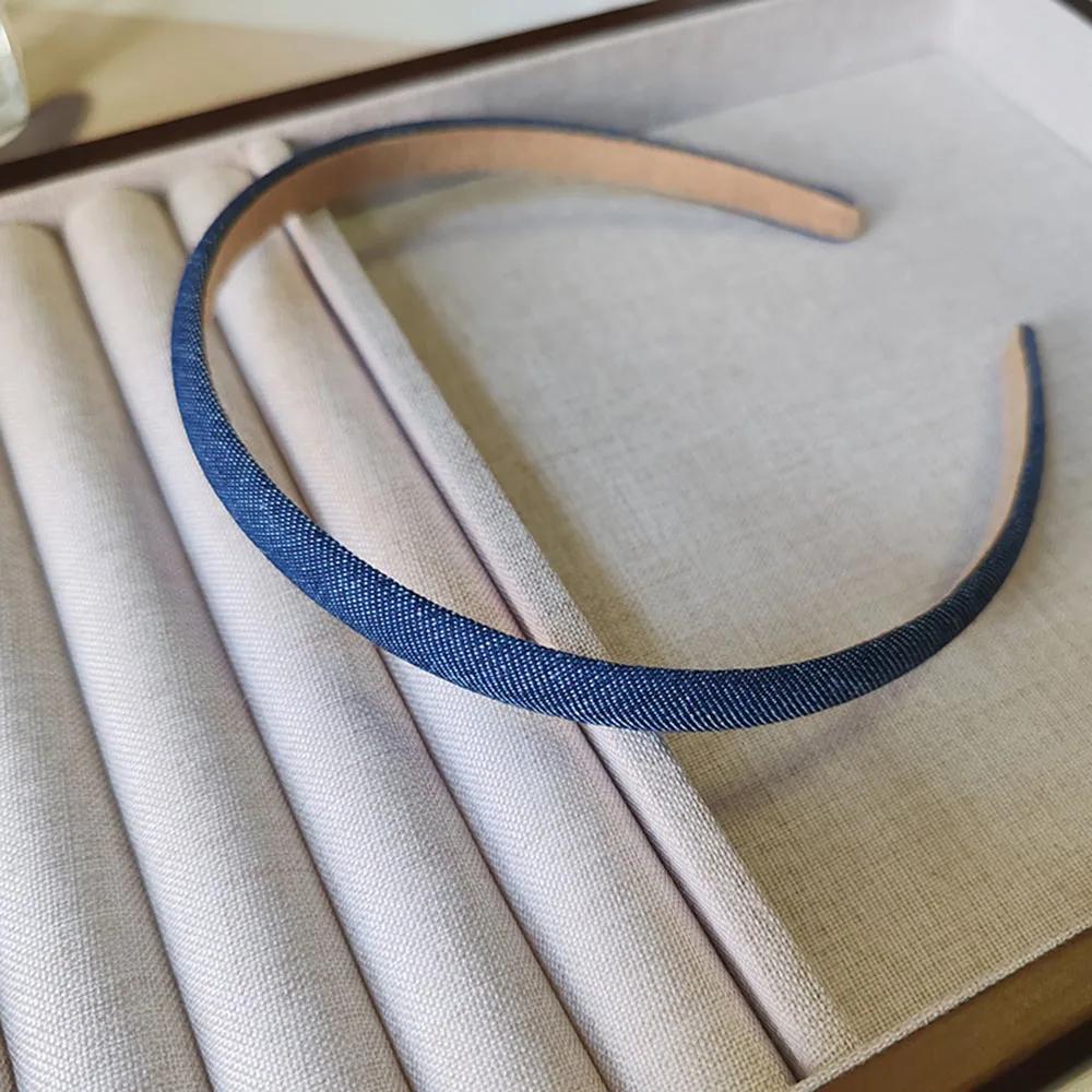 

Модные узкие джинсовые винтажные повязки на голову для женщин и девочек, ободок для вечеринки, подарок, резинки для волос, аксессуары