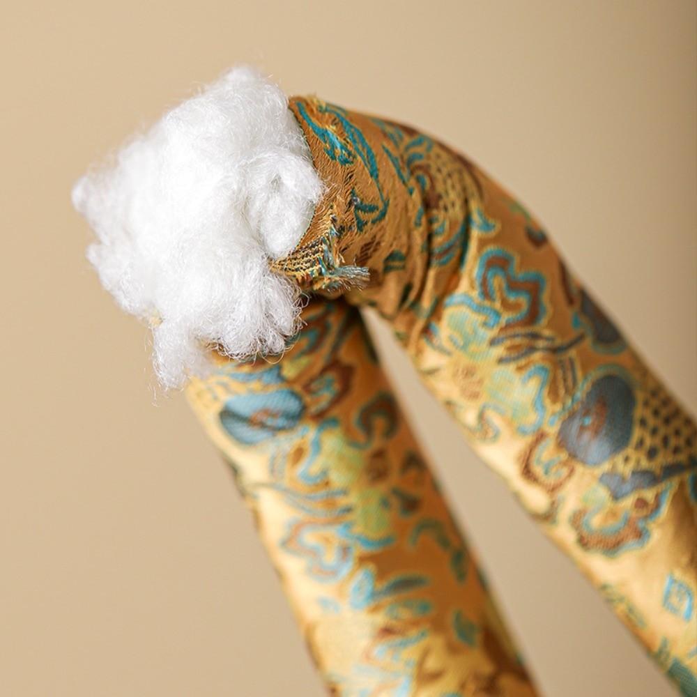 Donut Shape Singing Bowl Mat Nepalese Wooden Fish Coaster Sound Copper Out Mat  Meditation