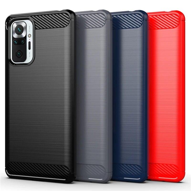Para Xiaomi Redmi Note 10 Pro Funda Redmi 10 9 9T Note 10S 10 5G Funda a prueba de golpes Parachoques TPU Funda de silicona para teléfono Redmi Note 10 Pro
