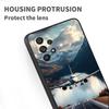 Fashion airplane pattern For Samsung A73 A72 A71 A55 A54 A53 A52 A51 A13 A22 A16 A15 A12 A14 A26 A07 5G Black Phone Case