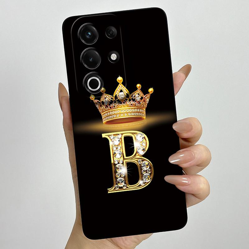 For itel S25 Ultra Case S686LN Luxury Crown Letters Matte Soft Silicone Protective Back Cover for ItelS25 S 25 Ultra 5G Fundas