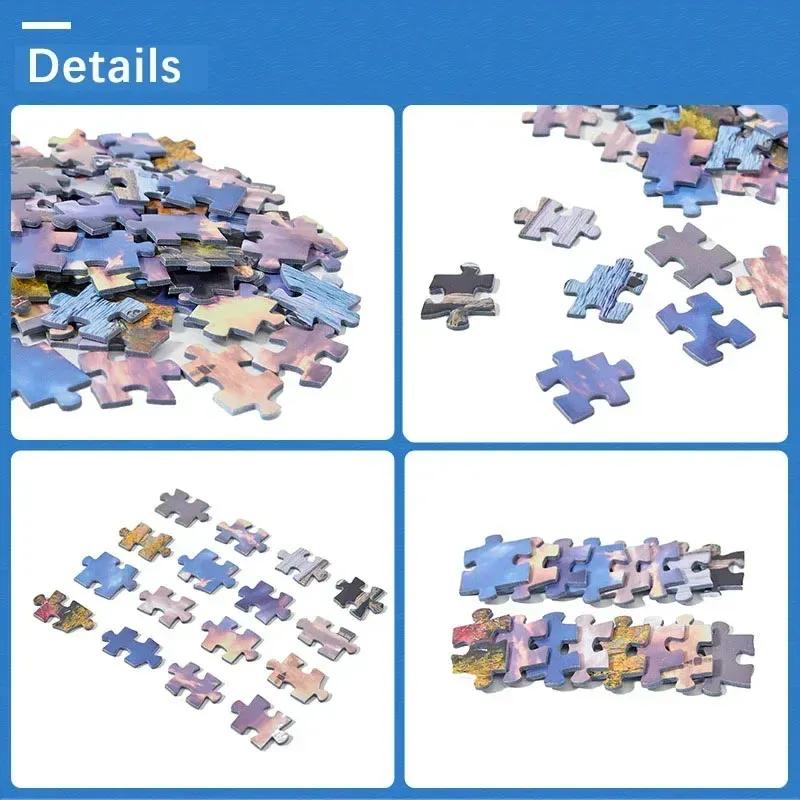 38*26cm Mini Puslespill 1000 Brikker for Voksne Berømt Oljemaleri Van Gogh Puslespill Julegave Leke Pedagogiske Leker