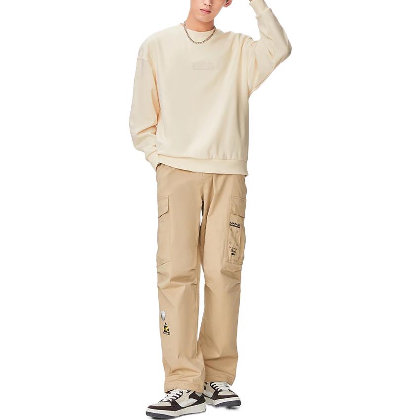 Li Ning Sports Life Collection Sweatshirt Unisex White AWDSB51-1