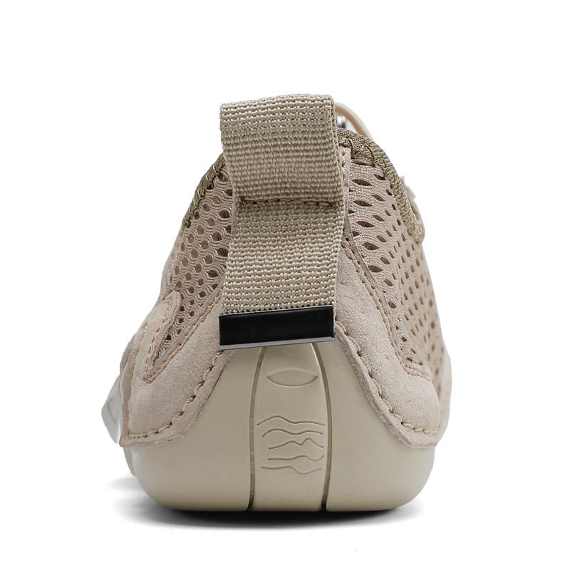 Summer Men's Breathable Leather Shoes Casual  Soft Driving Shoes For Men Male Comfortable Flats Walking Footwear Plus Size