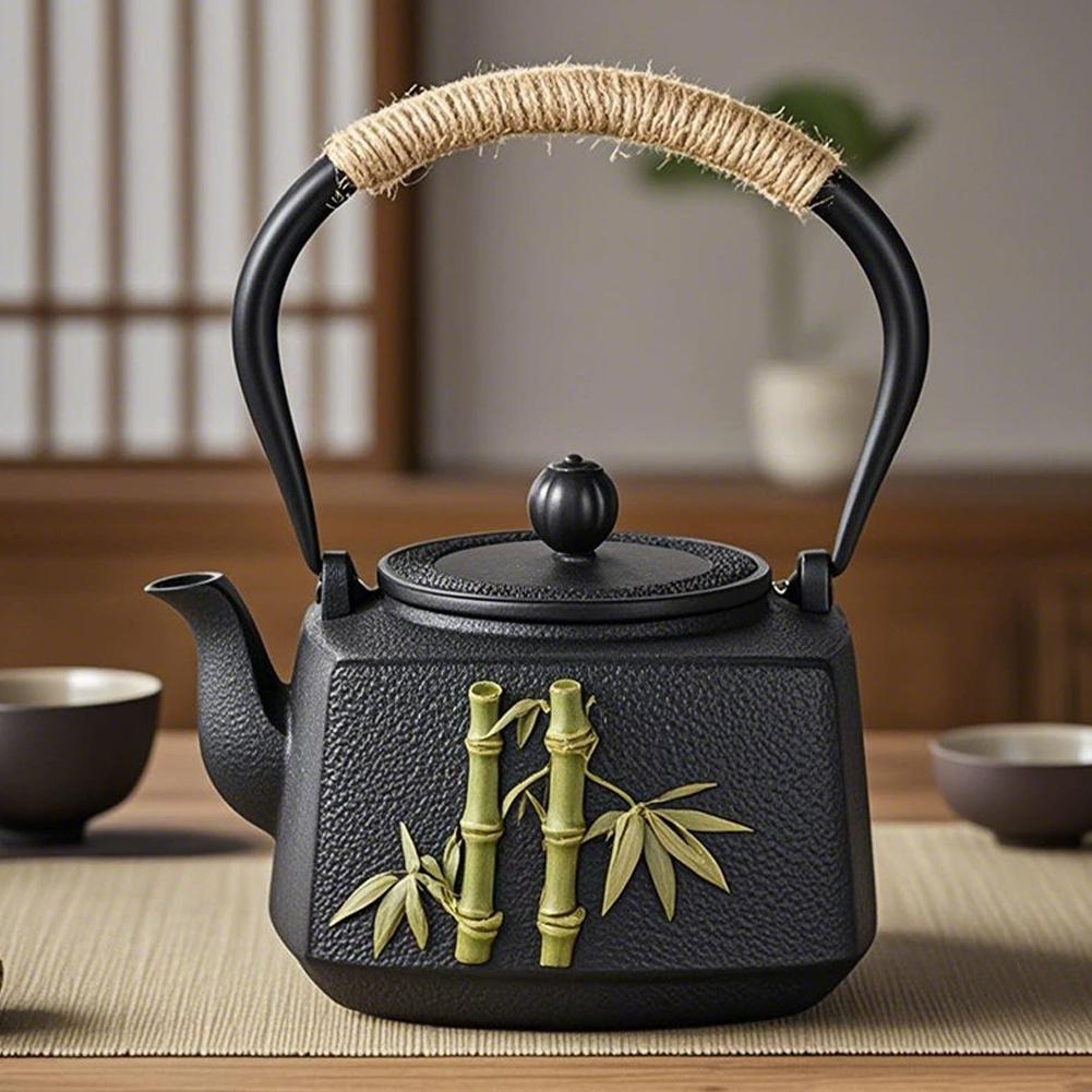 Handmade Iron Tea Pot Japanese Style Cast Iron Water Heater Tea Brewing Home Use Tea Pot Tea Set From Mainland China