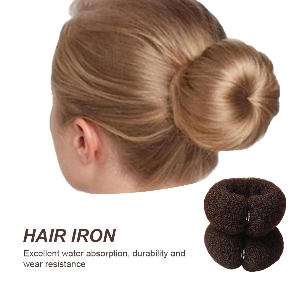 Anello Portautensili per Capelli da Donna in Nylon Elegante Accessori Fascia per Capelli per Chignon da Interno Esterno Matrimonio Danza