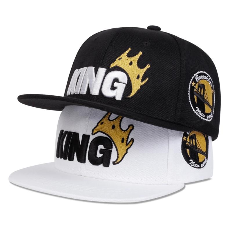 Unisex KING Crown Embroidery Baseball Caps Hip-hop Hats Spring and Autumn Outdoor Adjustable Casual Hats Sunscreen Hat
