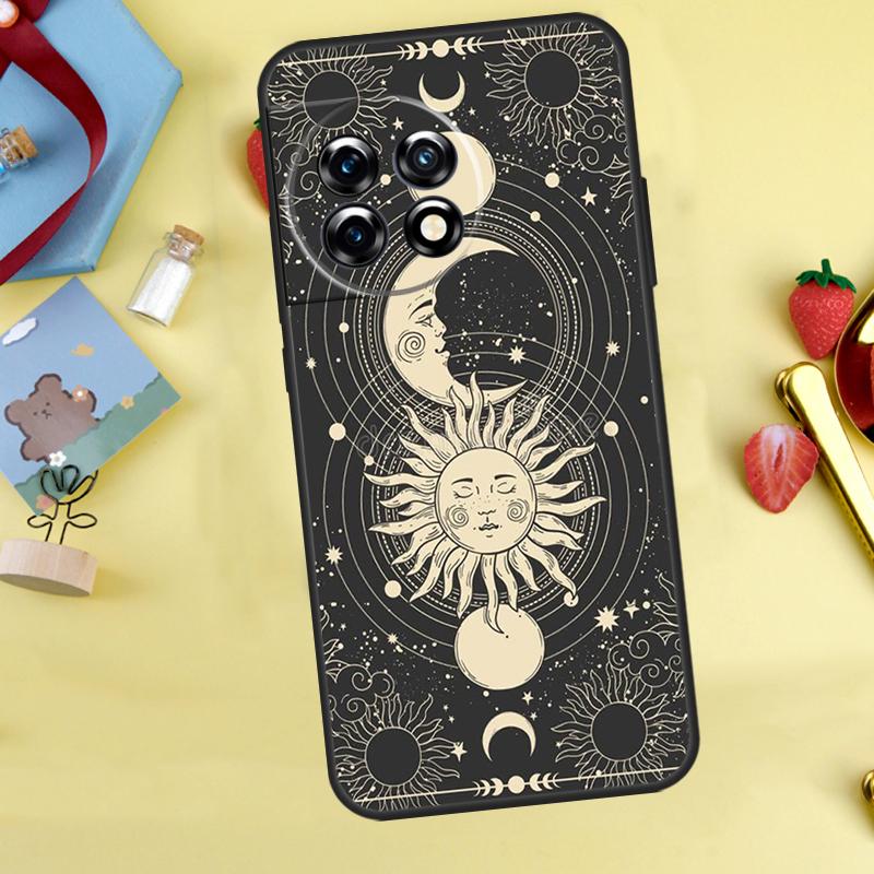 

Sun Moon Face Case For OnePlus Nord 5 CE 2 3 4 Lite N20 N30 OnePlus 10T 12R 13R 13T 10 11 12 13 15 Cover OnePlus 15