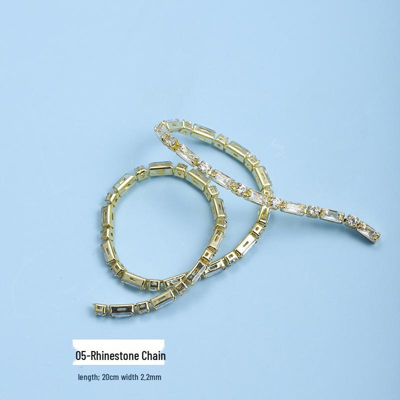 

Легкая Роскошь Циркон Цепочка для Нейл-арта: Японский Блинг Коготь Алмазный Гель для Ногтей DIY Аксессуары