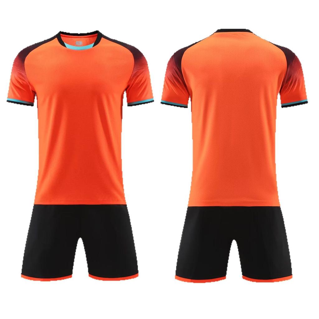 Wholesale football jersey set Men's and women's training game jersey Customized children's short-sleeved student class uniform Quick-drying  jersey