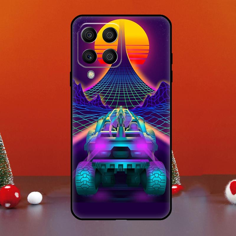 Синтвейв 80-х Ретро Неон вэйпорвейв Для Samsung Galaxy M21 M31 M55 M15 M11 M13 M33 M35 M53 M14 M34 M54 M12 M32 M52 M06 M16 Чехол