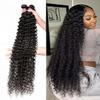 Mèches de Cheveux Humains Bruts Vague Profonde Brésilien 3 4 Mèches 28 30 Pouces Extension de Cheveux Bouclés Vierge Pour Femmes À Coudre Tissage Rapide Mèche