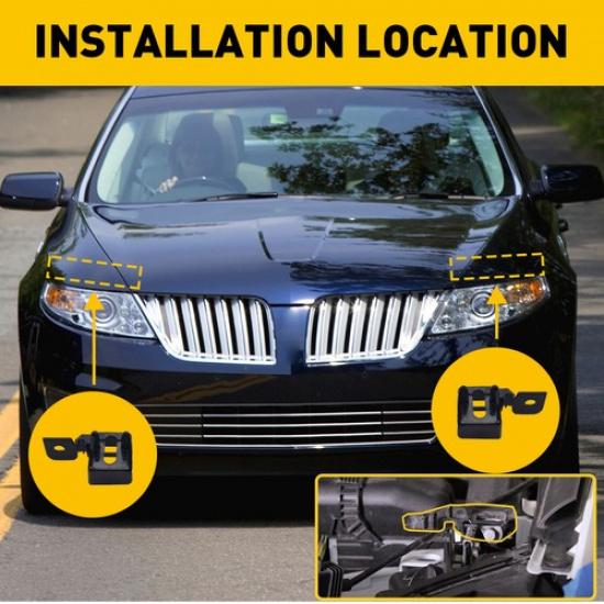 Left & Right Headlight Lamp Mount Bracket For Ford Fusion Lincoln MKZ 2013-2018