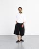 ANGLAN Double Tuck Half Slacks - Black