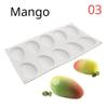 Banana Fruits Mousse Cake Molds Orange Apple Pear Mango Strawberry Pinecone Shape Mould Silicone Cake Moulds Dessert Decorating Tools