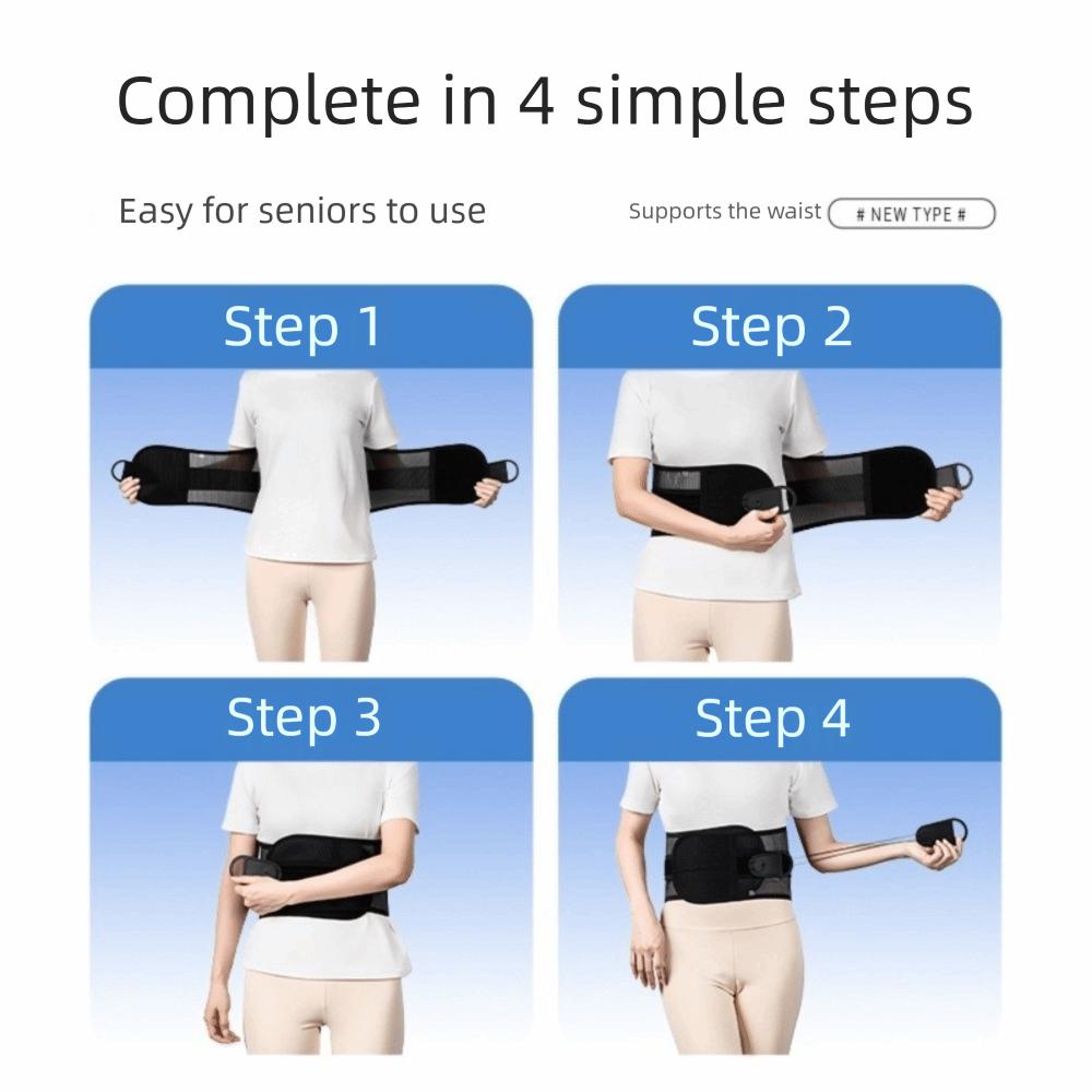 Adjustable Lumbar Support Wrap Double Drawstring Back Brace Waist Protector Outdoor Hiking