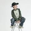 Panda Yuanyuan Spring 2025 Boys' Heavyweight Raglan Sleeve Cotton T-Shirt