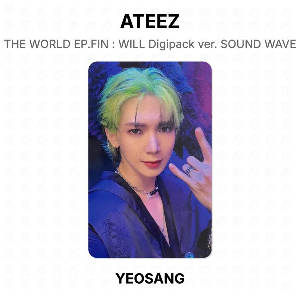 ATEEZ THE WORLD EP.FIN : WILL Digipack ver. SOUND WAVE Official Photocard