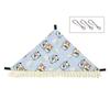 New Ice Feel Pet Hanging Hammock Single-Layer Breathable Cooling Bed Cartoon Pattern Multi-size Guinea Pig Hammock Summer Use