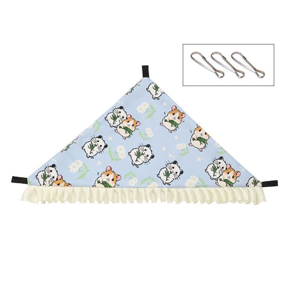 New Ice Feel Pet Hanging Hammock Single-Layer Breathable Cooling Bed Cartoon Pattern Multi-size Guinea Pig Hammock Summer Use