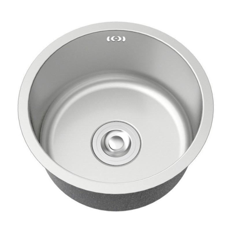 304 Stainless Steel Sink Vegetable Washing Basin Under Counter Basin Round Nano Island Counter Bar Small Single Basin Kitchen Sink