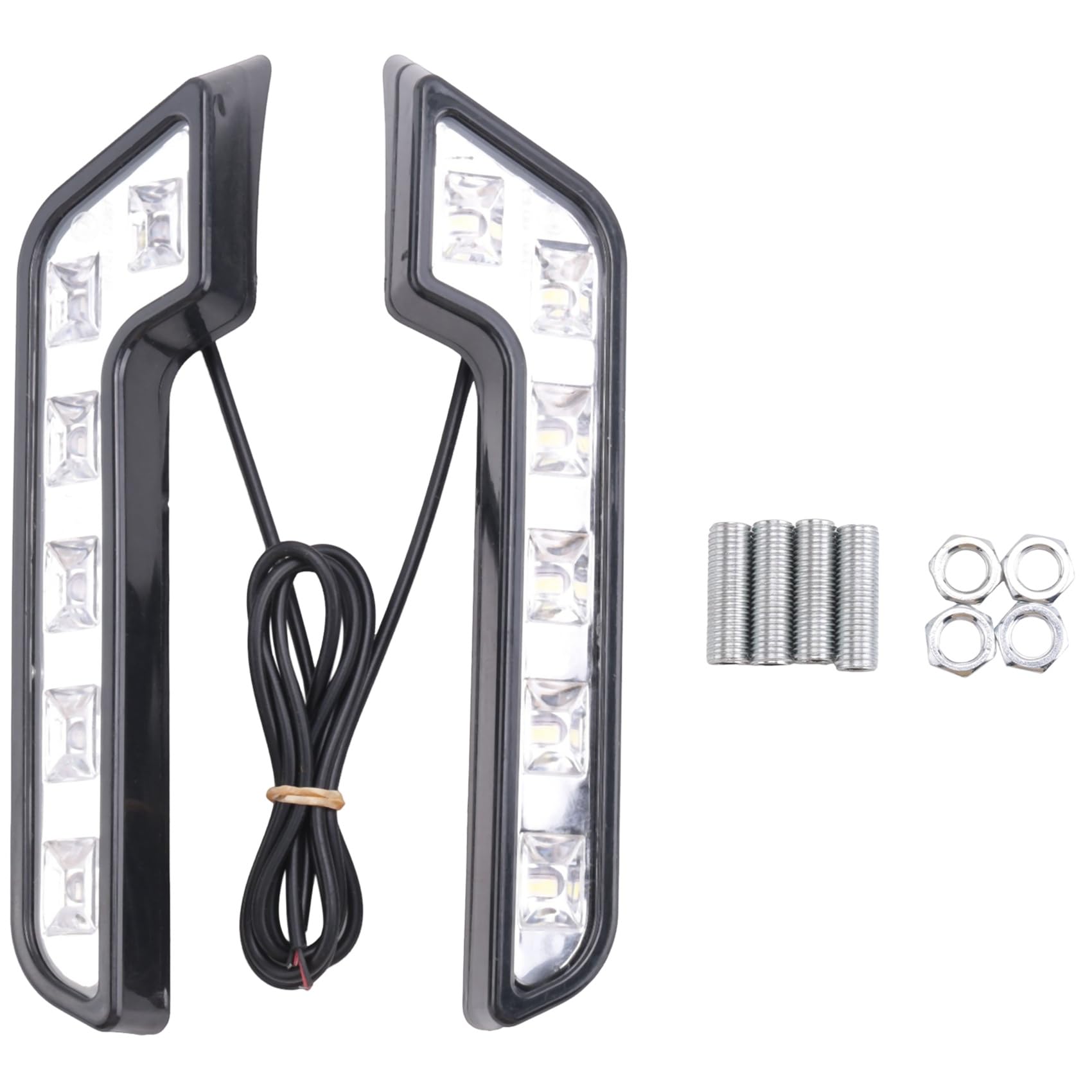 

Adjivecct 2X 12V супер яркий, DRL светодиодный дневной ходовой свет, автоматический водонепроницаемый светодиодный дальний свет для автомобиля, противотуманная фара для автомобиля