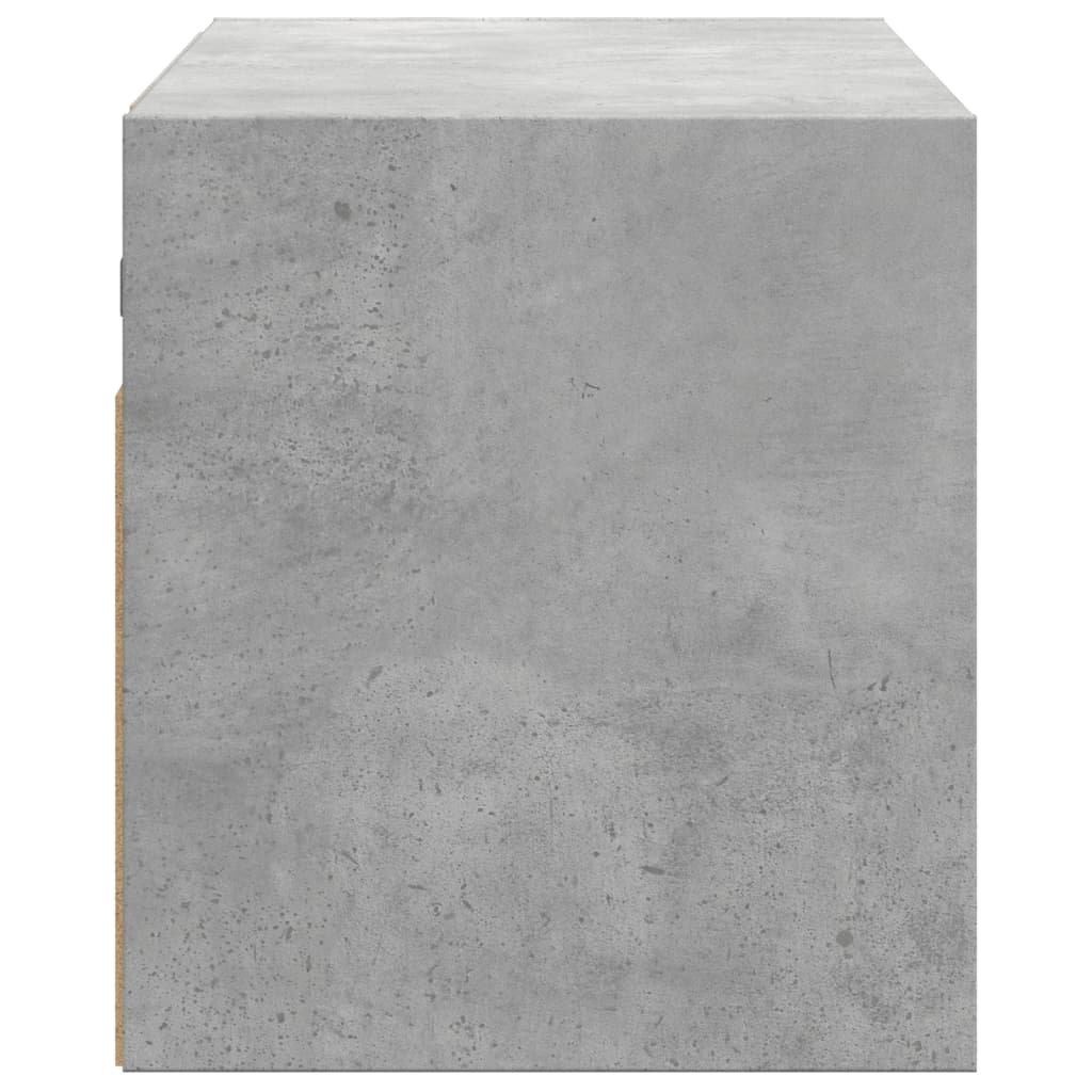 Vidaxl Ścienna Szafka Tv Z Led, Szarość Betonu, 100X31X35 Cm