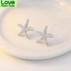 Stylish Fashionable Crystalline Star Charm Piercing Stud Ear Studs Women Girls Party Event Jewelry Celebration Pendientes Accessories Eh011Fashion