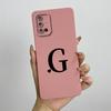 For Samsung Galaxy A51 A71 Case A515F A715F Initial Letters Liquid Silicone Phone Case For Samsung A51 A 31 71 Soft Cover Bumper