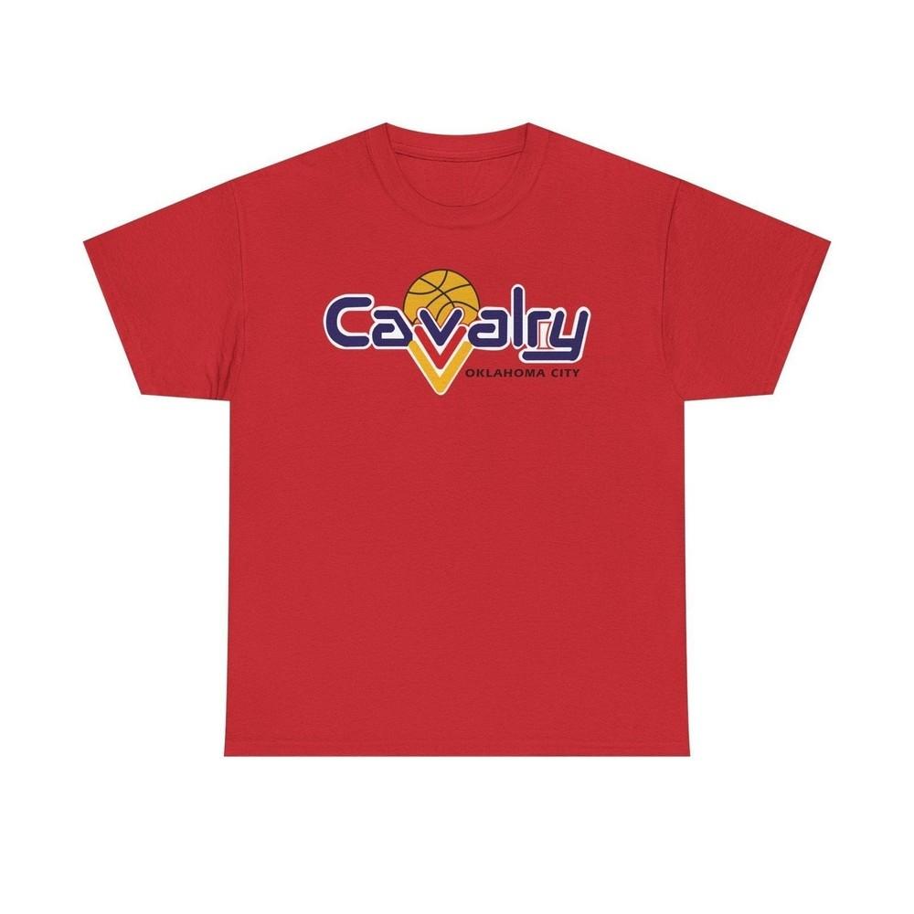 

Oklahoma City Cavalry 1990-1997 CBA Basketball T-shirt 4XL