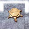 Brass Engraved Tortoise Compass 10.16 cm Steampunk Nautical Compass  Navigation Tool