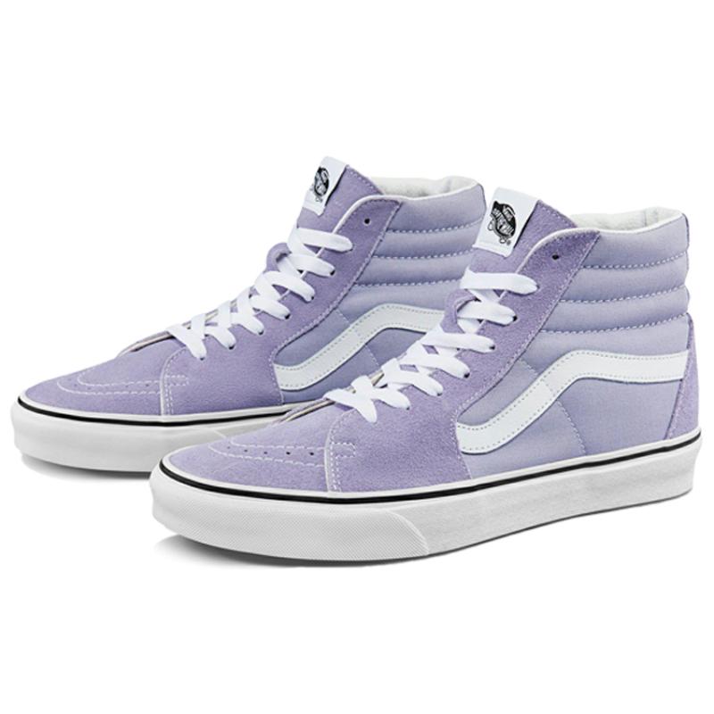 Vans Unisex SK8 Hi High Top Sneakers Purple Light Purple Vans VN0A5JMJARO