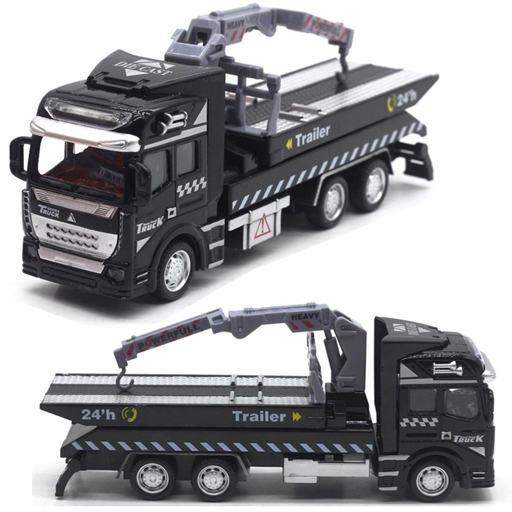 1/48 City Rescue Toy Car, 20cm Alloy Crane Trailer, Truck Trailer, Children's Day Gift Toy Mode