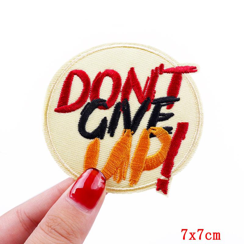 Jackets Diy Cartoon Patch Letter Embroidery Patch Iron On Patches For Clothing Thermoadhesive Patches On Clothes Sew Stickers
