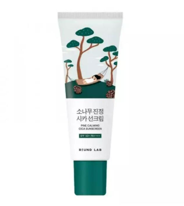 Round Lab Pine Tree Cica Calming Sunscreen 40ml – SPF50+ PA++++ Soothing UV Protection 40ml