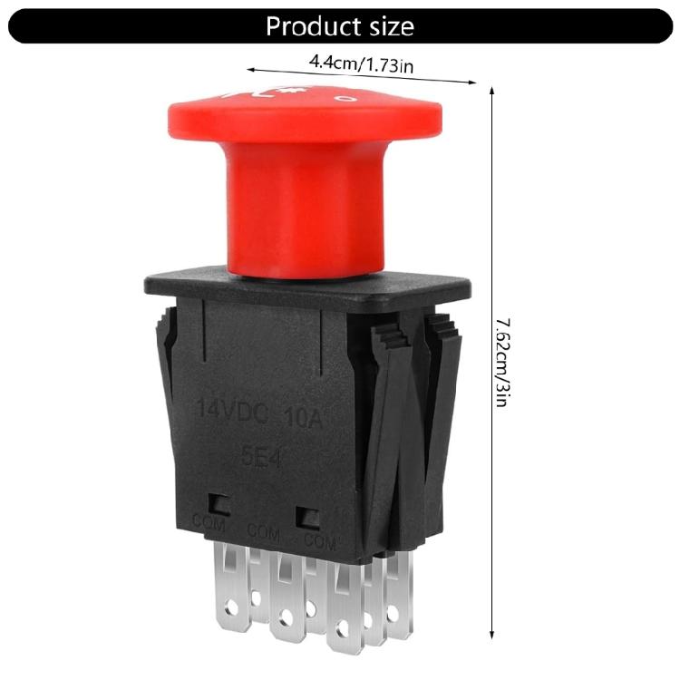 Strong Clutches Switches Replacement 8 Pin Designs Universal Ride Mower Cut Switches for Multiple Mower Generation