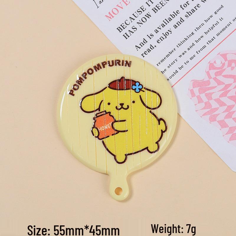 Handmade Cartoon Pizza Plate DIY Ornament Accessories - Cream Glue Resin
